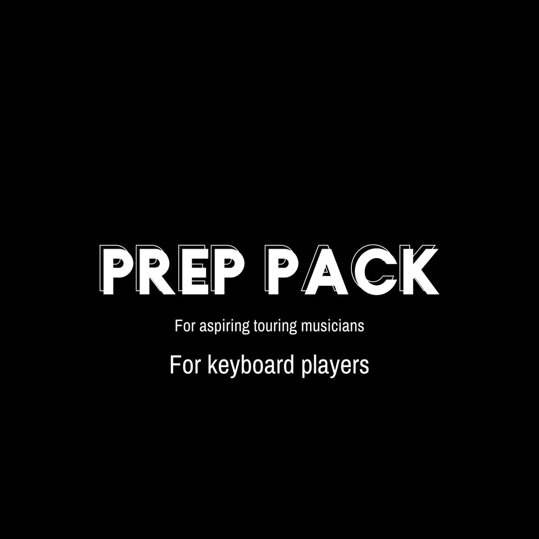 PREP PACK FOR KEYBOAD PLAYERS